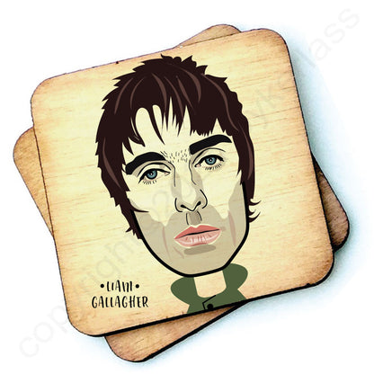 Liam Gallagher NEW DESIGN Character Wooden Coaster - RWC1