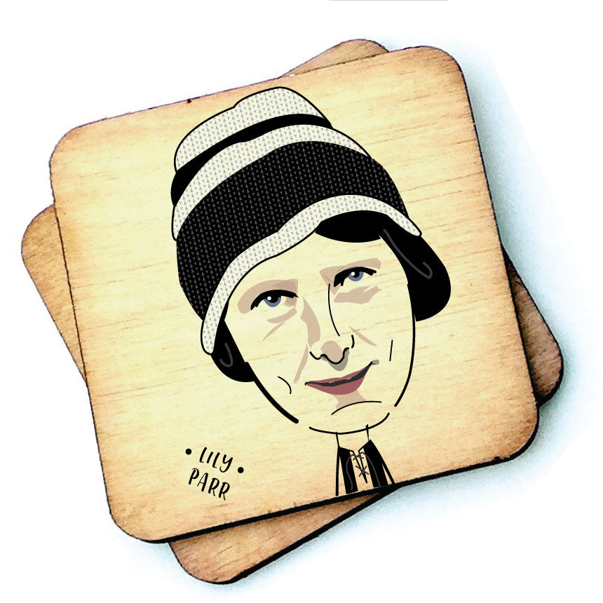 Lily Parr Character Wooden Coaster - RWC1
