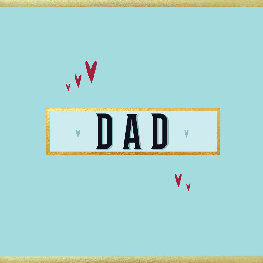 Dad/Daddy/Grandad etc (you choose) - Stylish Father's Day Card (MB62)