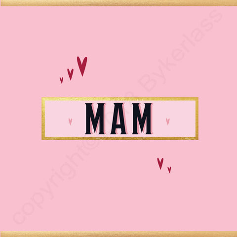 Mam/Mum/Grandma etc (you choose) - Stylish Mothers Day Card (MB63)
