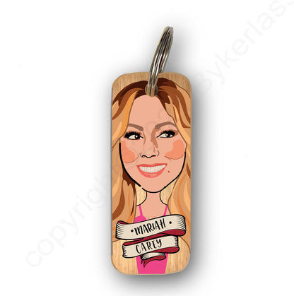 Mariah Carey - Character Wooden Keyring - RWKR1
