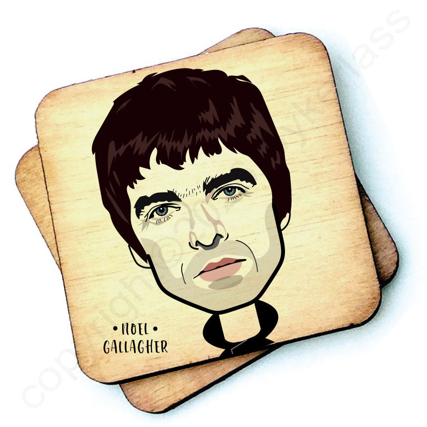 Noel Gallagher NEW DESIGN Character Wooden Coaster - RWC1