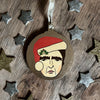 Noel Gallagher - Character Wooden Bauble Hand Painted with Gold Leaf Paint - RWHO