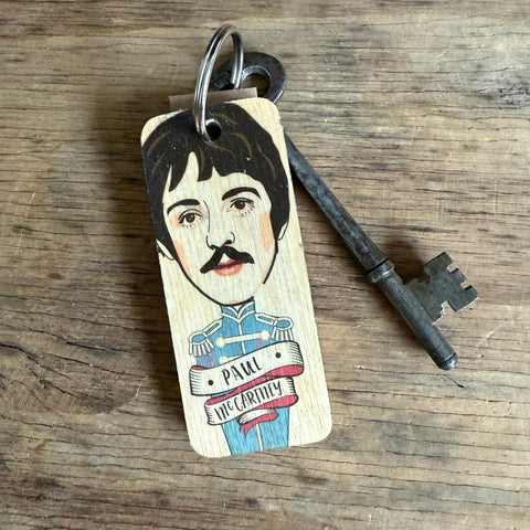 Paul McCartney - Sgt Pepper's Wooden Keyring - RWKR1