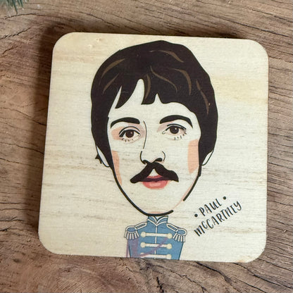 The Beatles - Sgt Peppers  - Wooden Coaster - RWC1