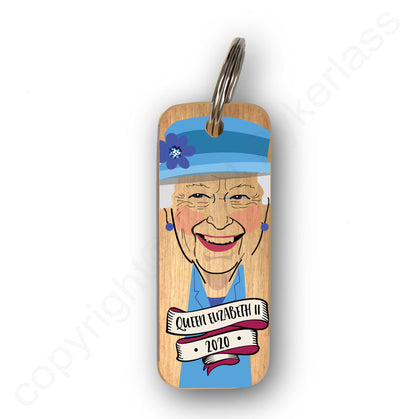 Queen Elizabeth II (2020) - Character Wooden Keyring