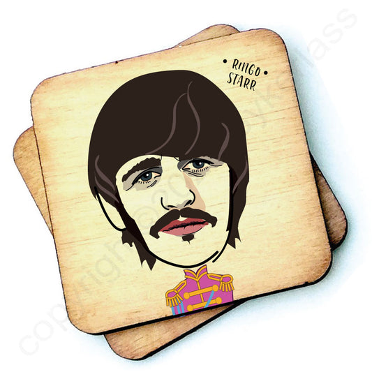 Ringo Starr - Sgt Peppers Character Wooden Coaster - RWC1