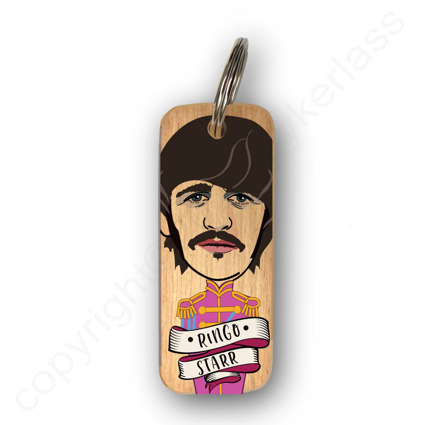 Ringo Starr - Sgt Pepper's Character Wooden Keyring - RWKR1