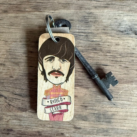 Ringo Starr - Sgt Pepper's Character Wooden Keyring - RWKR1
