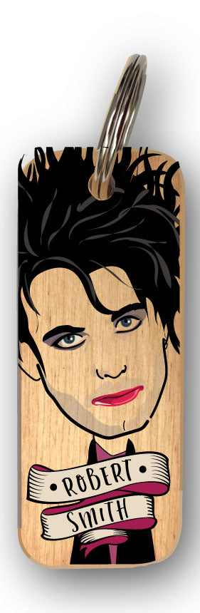 Robert Smith - Character Wooden Keyring - RWKR1