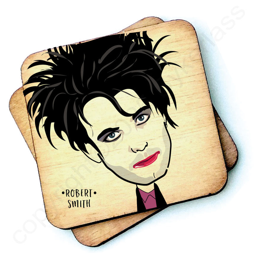 Robert Smith - Character Wooden Coaster