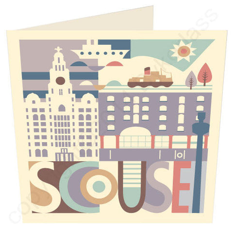 Scouse Landscape Card - Scouse Card (SS28)