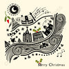 Liverpool Line Illustration Christmas Card by Wotmalike