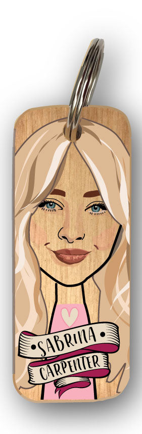 Sabrina Carpenter - Character Wooden Keyring - RWKR1