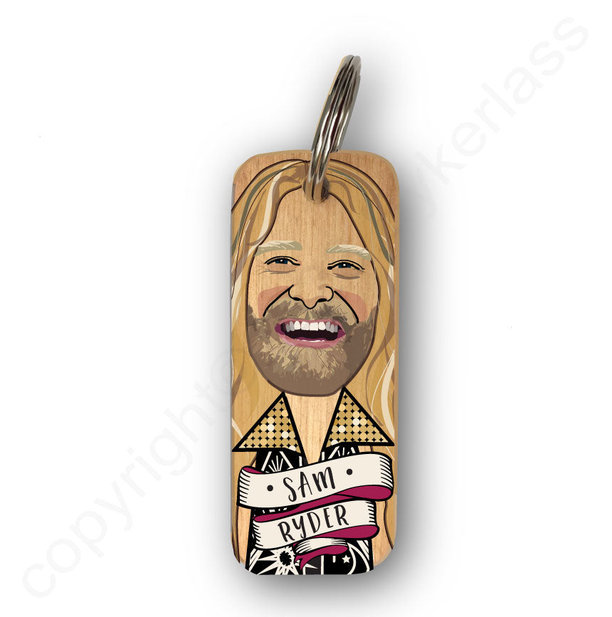Sam Ryder Character Wooden Keyring - RWKR1