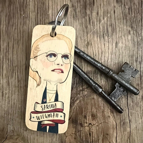 Sarina Wiegman Character Wooden Keyring - RWKR1