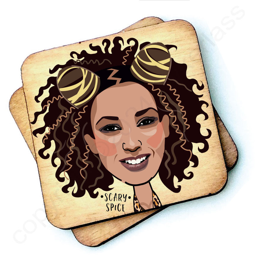 Scary Spice Character Coaster by Wotmalike