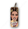 Scary Spice Character Wooden Keyring by Wotmalike