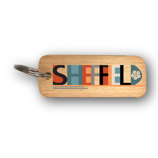Sheffield City Wooden Keyring