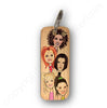 The Spice Girls Character Wooden Keyring by Wotmalike
