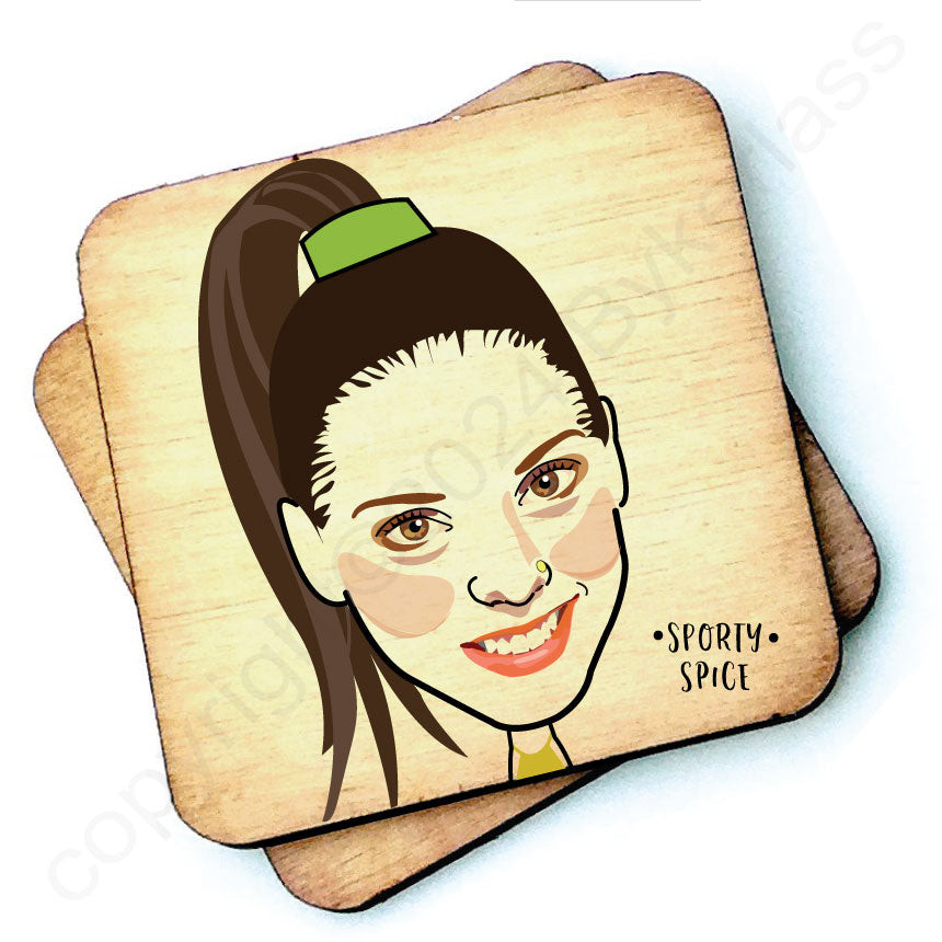 Sporty Spice Character Coaster by Wotmalike