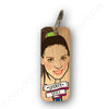 Sporty Spice Character Wooden Keyring by Wotmalike