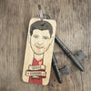 Steven Gerrard Character Wooden Keyring - RWKR1