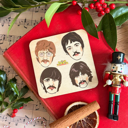 The Beatles - Sgt Peppers  - Wooden Coaster - RWC1