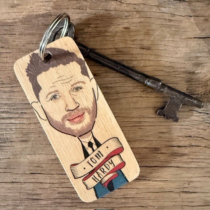 Tom Hardy Character Wooden Keyring - RWKR1