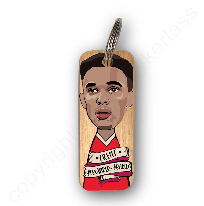 Trent Alexander-Arnold Character Wooden Keyring- RWKR1
