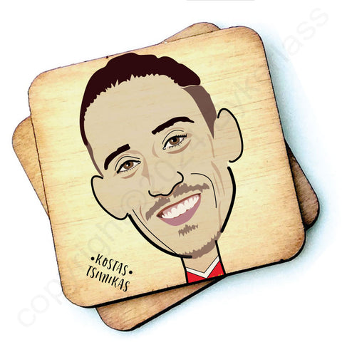 Kostas Tsimikas - Character Wooden Coaster - RWC1