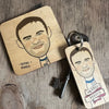 Wayne Rooney Character Wooden Coaster - RWC1