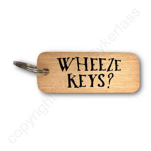 Wheeze Keys Rustic Geordie Wooden Keyring - RWKR1