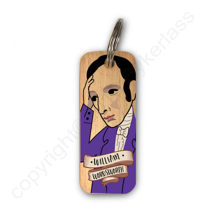 William Wordsworth Character Wooden Keyring - RWKR1