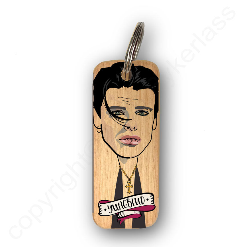 Yungblud Character Wooden Keyring - RWKR1