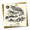 Yorkshire Line Illustration Christmas Card --- YX10