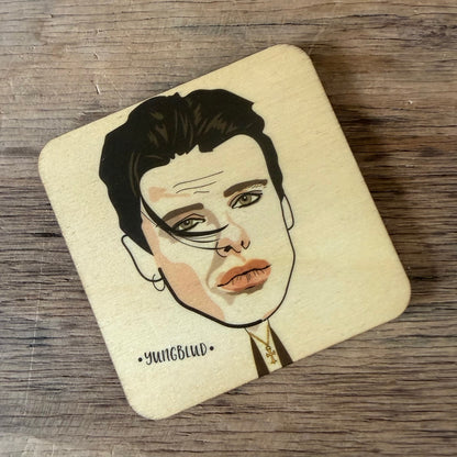 Yungblud Character Wooden Coaster - RWC1