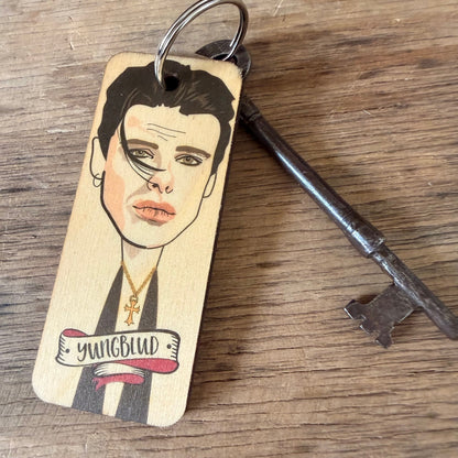 Yungblud Character Wooden Keyring - RWKR1