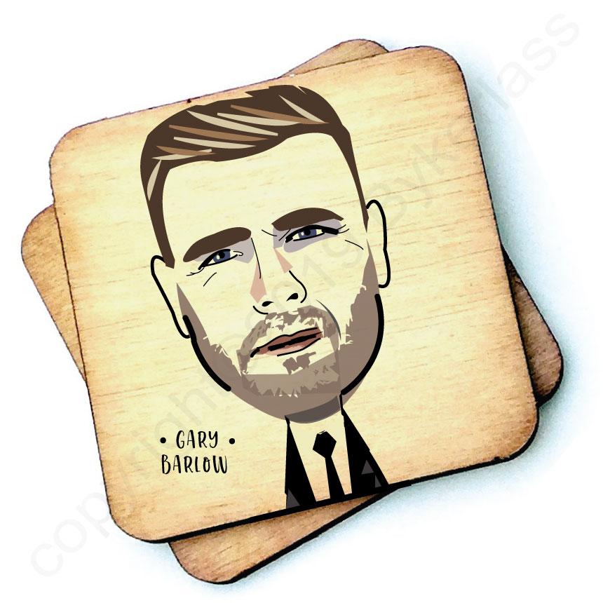 Gary Barlow Wooden Coaster by Wotmalike