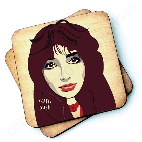 Kate Bush Character Wooden Coaster - RWC1