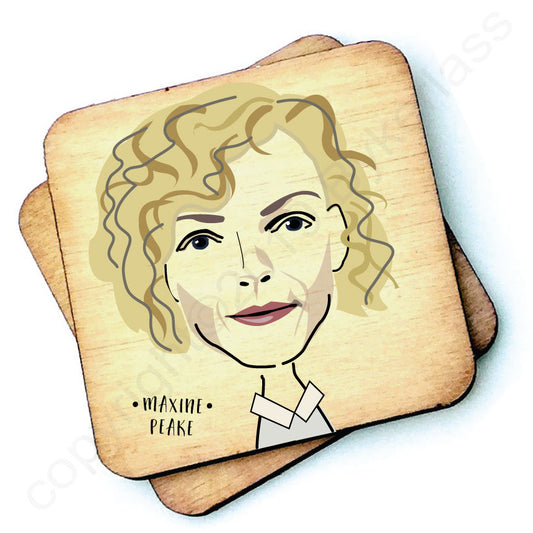 Maxine Peake Character Wooden Coaster by wotmalike