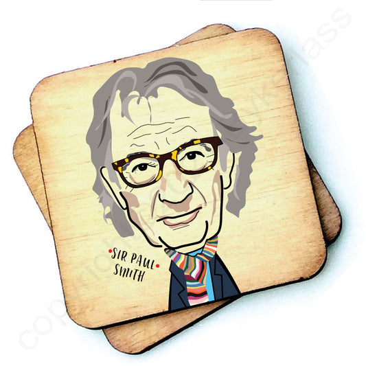 Paul Smith - Character Wooden Coaster by Wotmalike