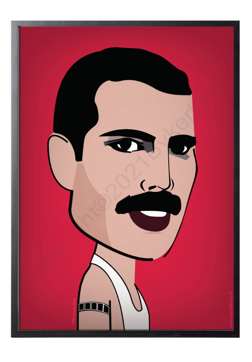 Freddie Character Print - A4 by Wotmalike
