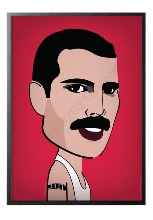 Freddie Character Print - A4 by Wotmalike