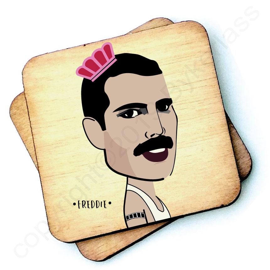 Freddie - Character Wooden Coaster by Wotmalike