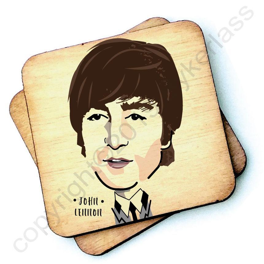 John Lennon - Character Wooden Coaster by WOtmalike