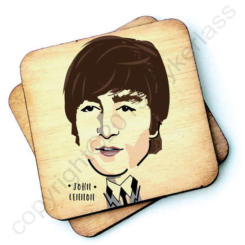 John Lennon - Character Wooden Coaster - RWC1