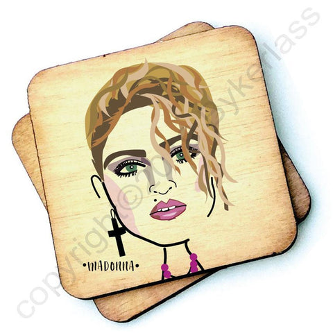 Madonna - Character Wooden Coaster - RWC1