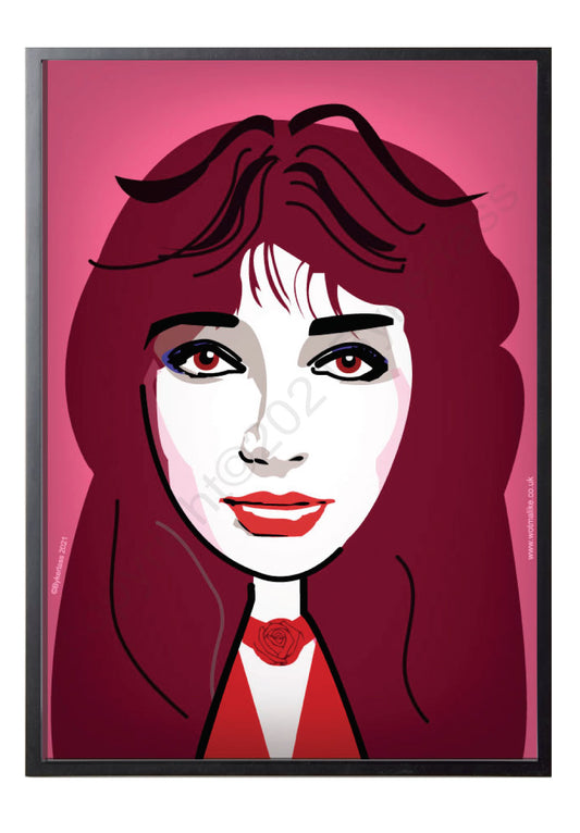 Kate Bush Character Print - A4 by Wotmalike