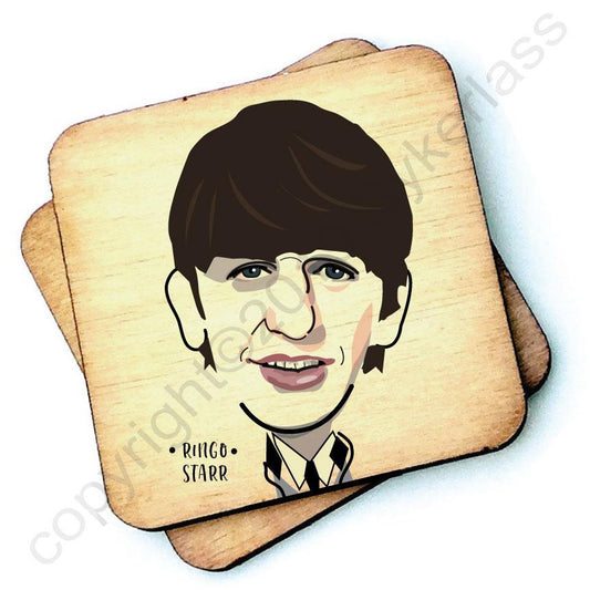 Ringo Starr - Character Wooden Coaster by Wotmalike